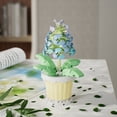 thumbnail image 4 of Puzzle Block Toys Potted Building Blocks Simulate Succulent Flower Bouquets Eternal Flowers Home Decoration Christmas Gifts,WITH BOX, 4 of 6