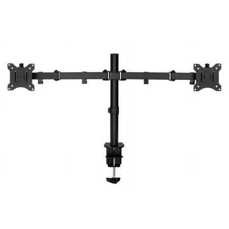 Amer Networks Easy Clamp Dual Monitor Mount, Black