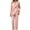 Pink, variant on 2 Piece Business Suit Sets for Women Wrap V Neck Blazer Jacket Straight Leg Dress Pants Casual Office Going Out Outfit