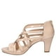 thumbnail image 4 of Sandalia Easy Street Bee para mujer, tacón, 5 cm, color nude charol, talla 37EU, 4 of 6