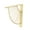 Golden 20cm, variant on Shelf Bracket Decorative Fan-Shaped with Screws Home Bookshelf Golden 15cm