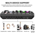 thumbnail image 3 of F998 Live Sound Card Audio Mixer Podcast, Voice Changer for Sound Effects Board for Microphone Karaoke, 3 of 5