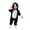 Black, variant on JIAYUE Baby Romper Plush Fuzzy Long Sleeve Full Zipper Cut Design Hooded Bodysuit for Soft Wear