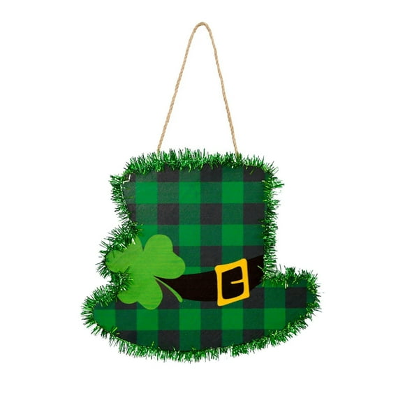 Binwennn Party's Day Decorations Winter Hanging Decorations for Home Easter Hanging Decorations St. Patrick's Day Door Sign Welcome Sign Wooden Farmhouse Home Sign Door Sign For St. Patrick's Day