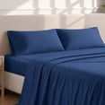 thumbnail image 3 of Bare Home Pillowcase Set - Premium 1800 Collection - Double Brushed - Ultra Soft - Standard Size, Dark Blue, 2 Count, 3 of 8