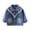 B Blue, variant on Toddler Boys Girls Soft Denim Jacket With Bead Decor Pockets, Kids Long Sleeve Solid Casual Jean Coat,Blue