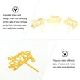 thumbnail image 6 of 10pcs Cupcake Toppers Birthday Cake Picks Birthday Cake Golden, 6 of 6
