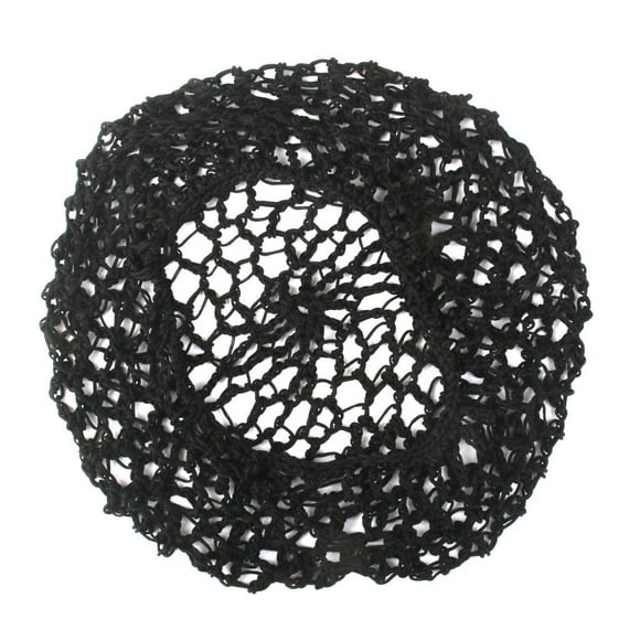 Mesh Snood Hair Net Crochet woven Hairnet Black