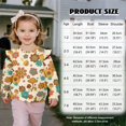 thumbnail image 2 of Xoenoiee Mushroom Flower Print Girls Sweatshirts Graphic Ruffle Pullover Long Sleeve Crewneck Shirt Cute Cartoon Casual Clothes for Girls, Size 1-2 Years, 2 of 7