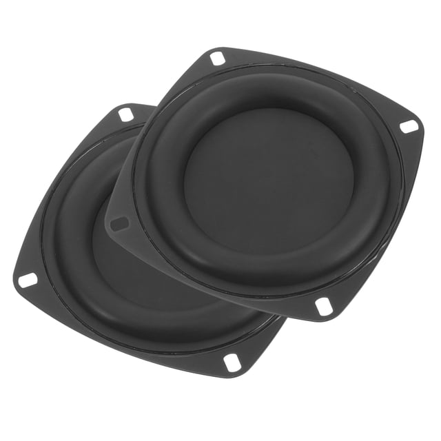 FUTUREORYY 2 Pcs Plaques de Vibration pour Pièces de Haut-Parleur de Voiture Fer 4 Pouces