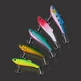 thumbnail image 1 of SPRING PARK Color 3D Fisheye ABS Swimbait Vibrating Jigging Freshwater Saltwater Fishing Lures with Triple Hook Fishing Tackle for Trout Bass Salmon, 1 of 3