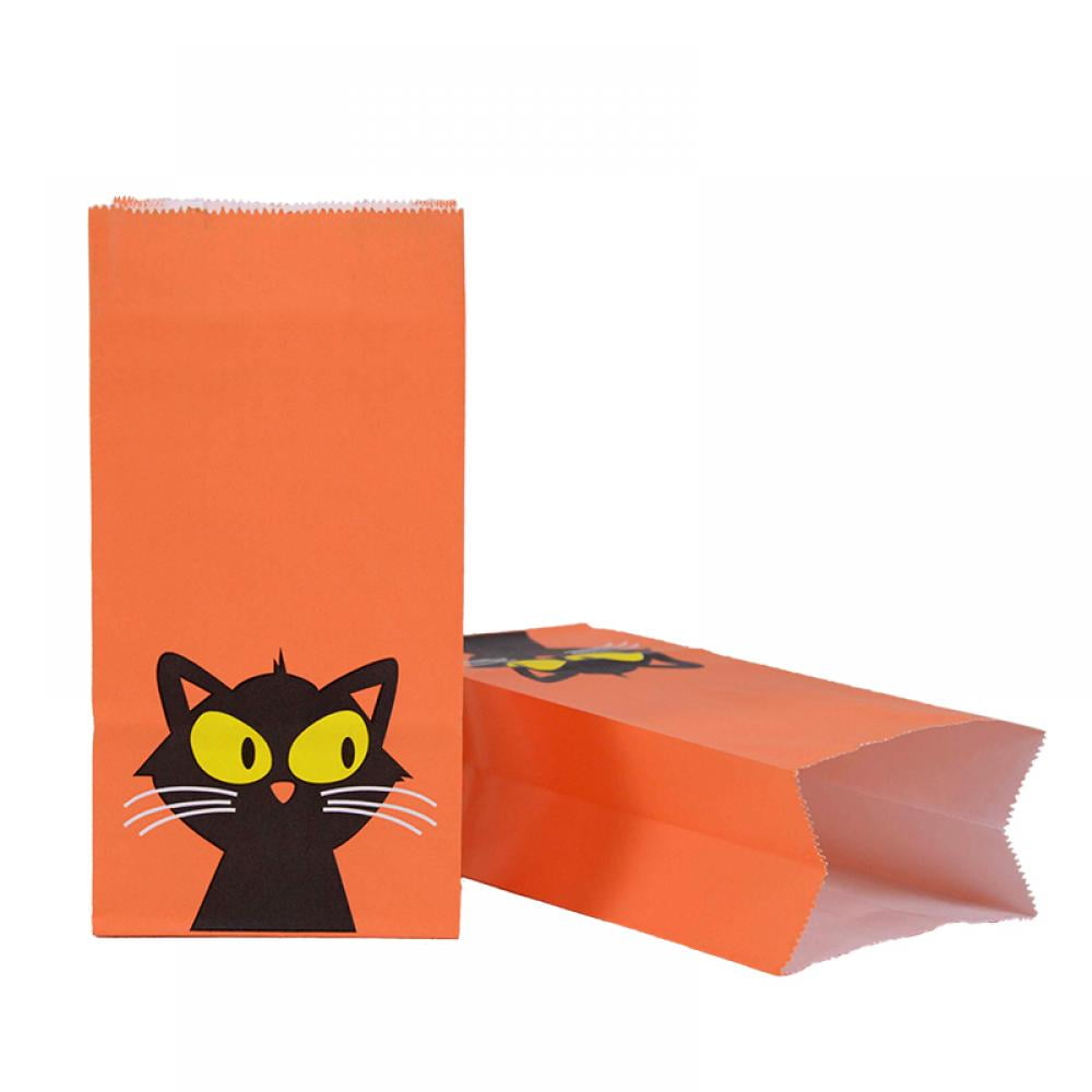 10 Pack Halloween Bags Bulk for Halloween Goodie Bags, Halloween Candy