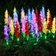 thumbnail image 2 of 1 lámpara LED solar con forma de flor violeta para jardín, ideal para patio., 2 of 5