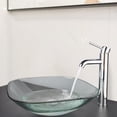 thumbnail image 2 of Aquaterior Single Handle Vessel Sink 14 inch Tall Bathroom Sink Faucet Hot and Cold Water Mixer Brass Body Single Hole Faucet Chrome (CUPC NSF CEC) Aquaterior Modern, 2 of 9