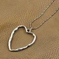 thumbnail image 3 of 20 piezas de plata tibetana grandes colgantes huecos del corazón del corazón aleación para joyas de bricolaje suministros de artesanía Macarena Colgantes de los encantos del corazón, 3 of 8