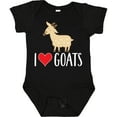 thumbnail image 3 of Inktastic Goat Cute I Love Goats Farm Animal Boys or Girls Baby Bodysuit, 3 of 5