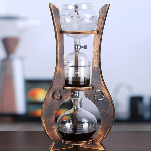 Cold Brew Maker Profesional Cafetera de sifón Creativa, cafetera de Cerveza fría con Soporte de acrí