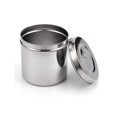 thumbnail image 4 of Tarro de almacenamiento de alimentos sellado de acero inoxidable 304, contenedor portátil para granos de té y café, fácil para viajar al aire libre y acampar-12cm, 4 of 5