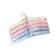 Benders -Bend a Hanger Satin Finish Adjustable Foam Hangers Adult Cloths Sleeveles- 6 Pk Multi-Color