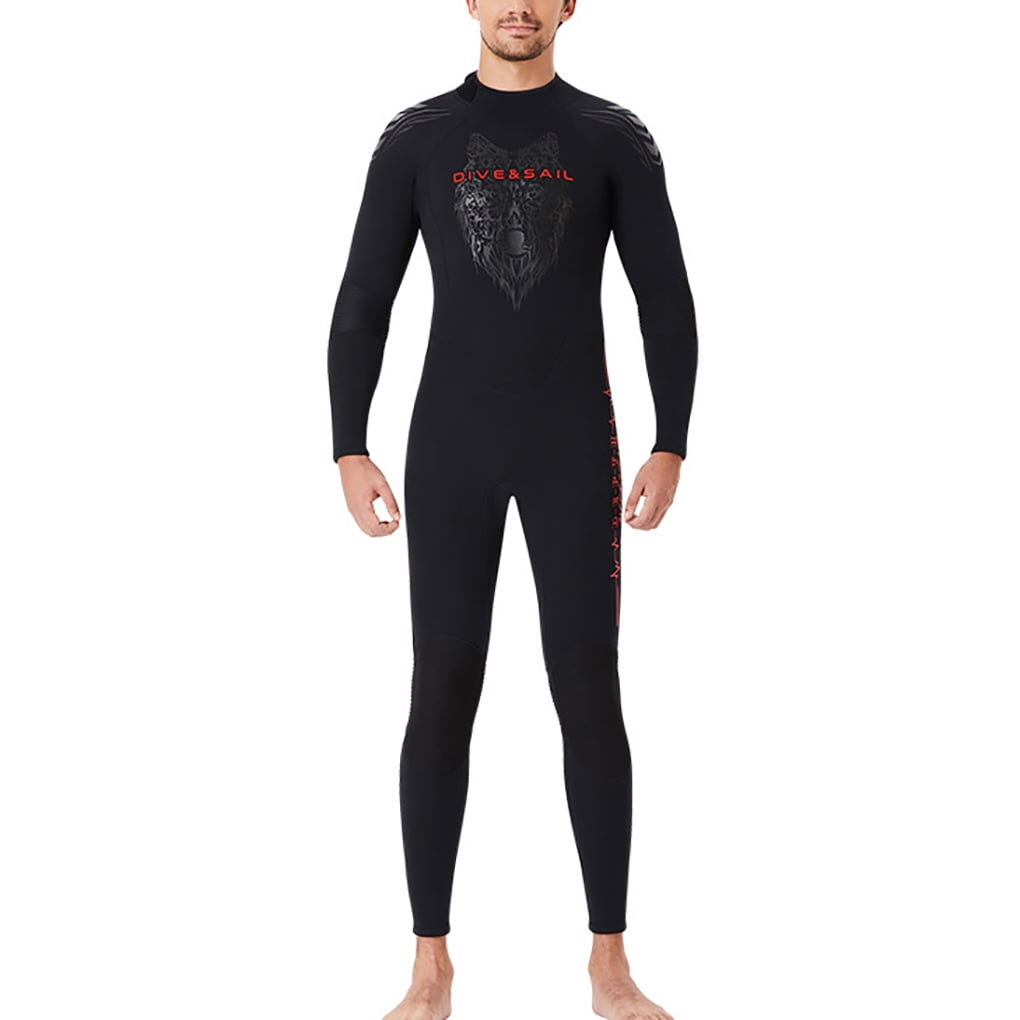 DIVE SAIL Diving Suit 3MM Neoprene Cold-proof Wetsuit Long-time Service Textile Technology Quality Material Surfing Accessory male black S