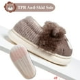 thumbnail image 3 of Drecage Toddler Kids Cute Lion Slippers Boys Winter Warm Fuzzy Bedroom House Shoes, 3 of 7