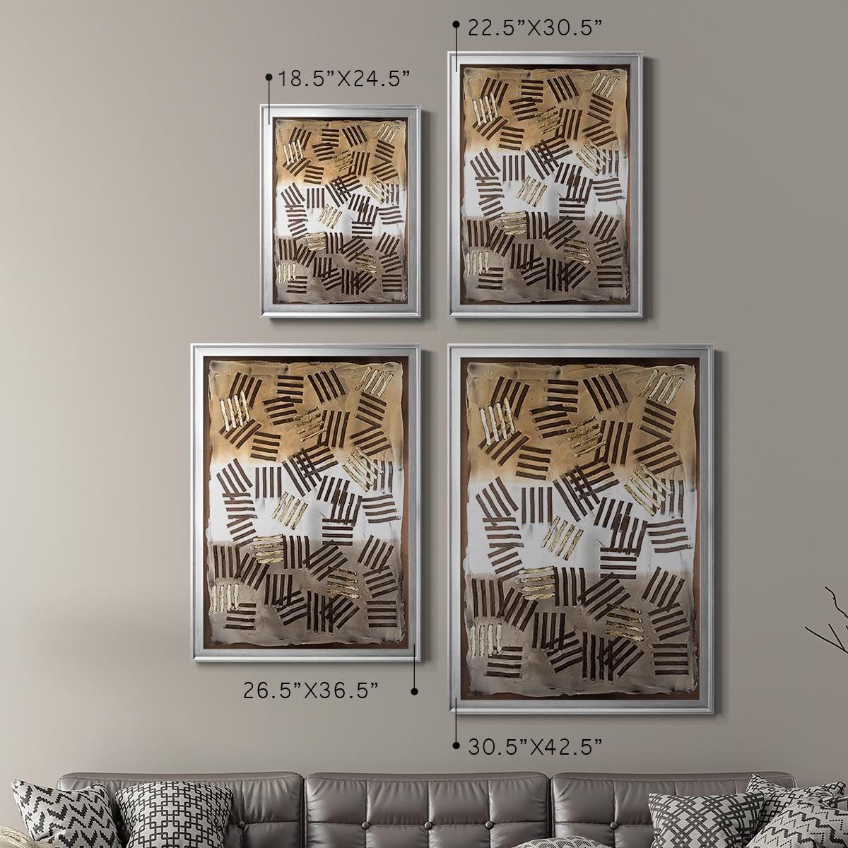 Raffia Palm I Premium Framed Print, in Gold, Black, or Silver - Ready to Hang