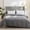 Gray, variant on Washed Cotton Quilt Cover, Soft Breathable Bedding Duvet Protector, 173x229cm Single Comforter Case for Spring Bedroom Home Dormitory, Double Sided Solid Color Bedspread