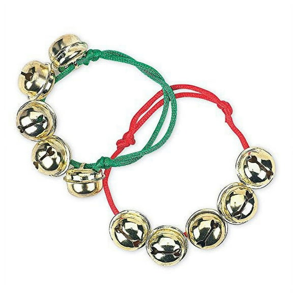 Christmas Jingle Bell Bracelet Set of 2 - Christmas Bracelets with Bells For Boys and Girls