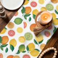 thumbnail image 3 of Summer Lemon Orange Table Runner 72 Inches, Farmhouse Tropical Fruit Watercolor Bed Runner Dresser Scarves Tabletop for Indoor Outdoor Parties/Ceremony/Banquet, 18" x 72", 3 of 9