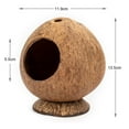 thumbnail image 6 of Coconut Shell House for Hamsters, Raw Coco Husk, Pet Hiding House, Climber or Chew Toy, for Mice, Rats, Gerbils, 6 of 8