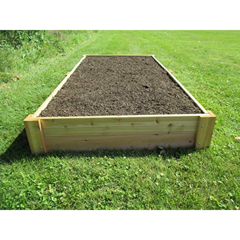 ゆか　露天鉱床　4ED*18枚&ATH*8枚セット Smart Carts Outdoor 4x8 Cedar Garden Raised Bed, Easy Assembly
