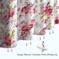 thumbnail image 6 of Pioneer Flower Floral Print Pattern Shower Curtain 72"x72" ,Bathroom Decorative Shower Curtains Set with 12 Hooks,Modern Waterproof Washable Shower Curtain, 6 of 6