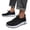 Black, variant on YOUYEDIAN Sneakers for Men Breathable Mesh Sport Fashion Comfortable Non Slip Sneakers Strap Design Casual Versatile Walking Shoes
