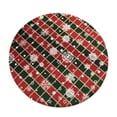 thumbnail image 2 of Zynviq Stripes Area Rugs Christmas 31.5" X 31.5" Throw Rug Polyester Multicolor Round Washable Small Rug for Living Room, 2 of 6