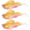 thumbnail image 1 of Señuelos de pesca artificiales realistas de PVC, aparejos de pesca con anzuelo único de acero rico en carbono, 3 uds. YUNYI BRAND  Deportes, 1 of 8