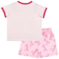 thumbnail image 2 of Barbie Girls 2-Piece T-Shirt and Shorts Set - Logo Graphic Print Design - Lightweight Summer Outfits for Kids (Sizes 6-12), 2 of 6