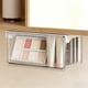 thumbnail image 5 of Caja de almacenamiento colgante bajo el armario del baño, organizador transparente de cajones, contenedor impermeable de encimera de plástico blanco, pequeño/mediano/grande, 5 of 6