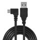 thumbnail image 2 of Cable Micro Usb, USB Macho A USB 2.0 Tipo-A Macho Ángulo Derecho Izquierdo Cable De Datos Micro Usb 2.1A Carga Rápida Para MP3 Mp4 Para Tabletas Para Teléfonos Móviles, 2 of 8