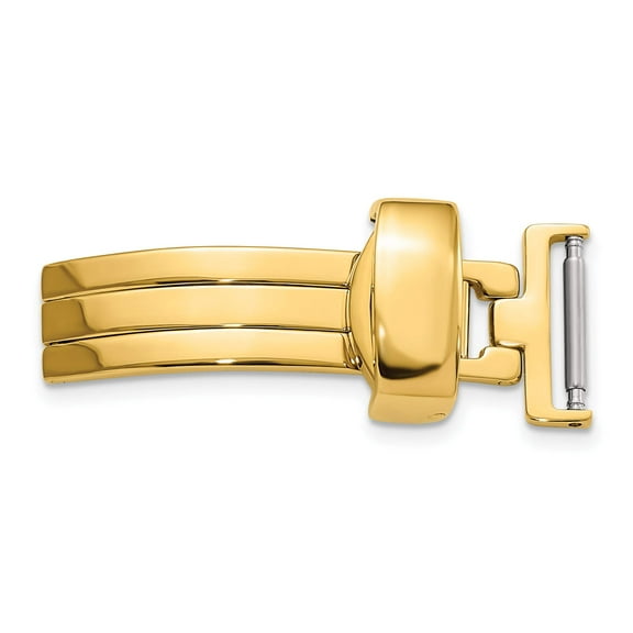 22mm Gold-tone Butterfly Style Deployment Buckle