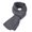 Gray, variant on Solid Color Ribbed Knit Scarf for Men Women, Thick Warm Long Winter Neck Wrap Soft Cozy Knitted Muffler Gray One Size