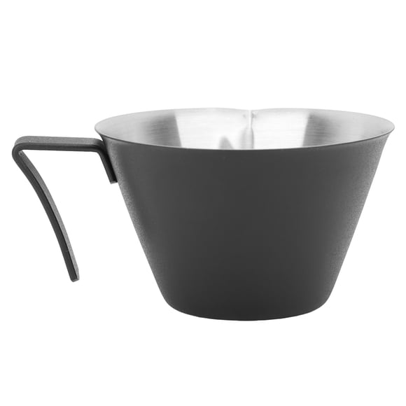 Taza De Medición De Café, Hecha De 304 Acero Inoxidable De Acero Inoxidable Extracto De Capacidad De 100 Ml De Sabor Completo Y Tamaño De 7,5 X 4.5 Cm