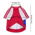thumbnail image 2 of NovaStitch Pet Dog Jersey Mesh Fabric Soccer & Sportswear Lightweight Breathable Football Pet Clothes for Medium Dogs C One Size, 2 of 6