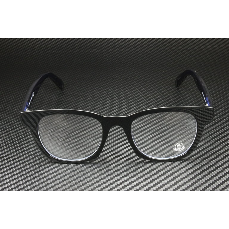 Eyeglasses Moncler ML 5121 092 Shiny Black & Transparent Navy Blue  