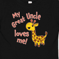 thumbnail image 4 of Inktastic My Great Uncle Loves me- cute giraffe Boys or Girls Baby T-Shirt, 4 of 5