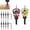 Red+Yellow, variant on Two-Flute Counterbore with Depth Stop, 2-in-1 Drill & Countersink with Adjustable Stop Collar and 1/4 Inch Hex Shank, Countersink Drill Bit for Wood, Plastic, Woodworking