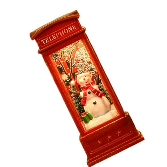 Snow Globe Lantern,Snow Globe Lantern Telephone Snow Globe Christmas Ornament Telephone Booth Built to Last