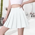 thumbnail image 2 of Bmisegm Girls Skorts High Waist Elastic Pleated Skort with A Line Silhouette for School Dance Daily Wear Back to School Clothes for Girls 16-18 Years, 2 of 7