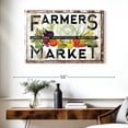 thumbnail image 3 of Elephant Stock Farmers Market Wall Sign Wall Art - Horizontal Canvas Wall Art - Dining Room Wall Decor - Wall Signs Canvas - Black And White Decor - 39" x 26", 3 of 8