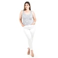 thumbnail image 4 of Blusa de punto escote corazon Roman Fashion /Tallas Extras, 41912 (Azul marino) azul 40, 4 of 5