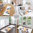 thumbnail image 6 of Yayeee Runner Rug for Bedroom 2'x6' Machine Washable Hallway Non Slip Mat, White Abstract Triangles, 6 of 8